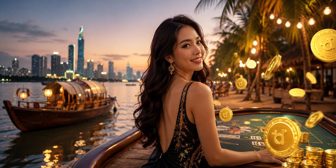 Bàn baccarat với người chơi tại vùng Đồng bằng sông Cửu Long