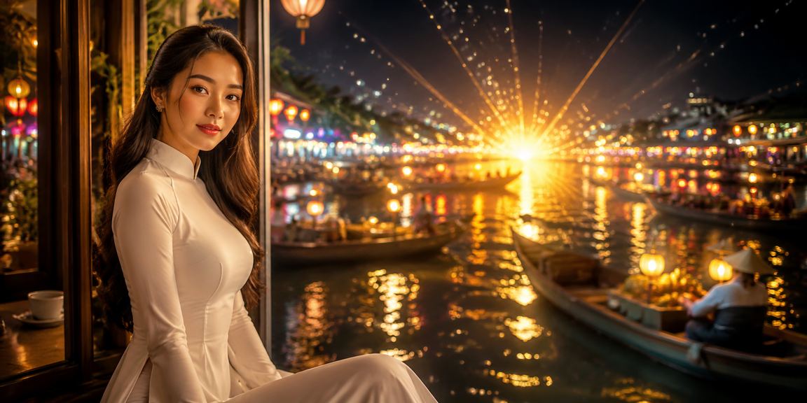 Người dùng trải nghiệm casino trực tuyến tại Nha Trang trong không khí áo dài truyền thống